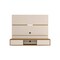 Manhattan Comfort Vernon 62.99 Floating Entertainment Center, Off White and Cinnamon 236BMC12 - alternate 1